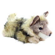Uni-Toys Plišasti volk, ki leži 25 cm EKOLOŠKO PRIJAZNO