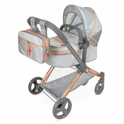 DeCuevas 81777 Zložljiva otroška voziček za punčke 3 v 1 s torbo CITY X 2024 - 73 cm