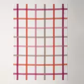 Kuhinjska krpa 50 x 70 cm Pisani karo, roza-oranžna