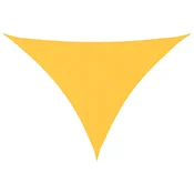 Vidaxl Senčno jadro oksford blago trikotno 3,5x3,5x4,9 m rumeno