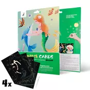 Čarobne slike za praskanje za otroke - Mermaid - 4 kosi