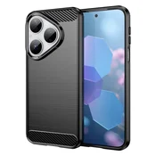 TPU gel ovitek Brushed Carbon za Huawei Pura 80 - črn