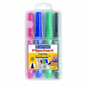 Centropen Flipchart marker 8550 - komplet 4 barv