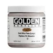GOLDEN Heavy Body Mica Flake Akrilna barva - 4078 zlata grobozrnata