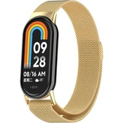 GS Milanski zapestni pašček za Xiaomi Smart Band 10/9/8, zlat