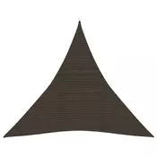 Jedro za zaštitu od sunca 160 g/m2 smede 4,5 x 4,5 x 4,5 m HDPE