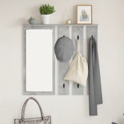 Vješalica za kapute na zidu Zidne Beton siva 84 x 10 x 80 cm