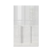 JELA PLAKAR P3/PN - kolekcija Piano - Kristalno bela/Kristalno Bela HG Lak - 137x224x56 cm