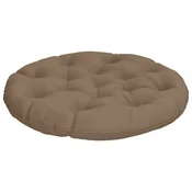 Vidaxl Blazina za viseči stol VIANEN 100% poliester Taupe O 80 x 12 cm