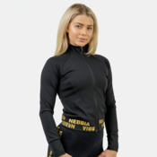 NEBBIA Womens zippered sweatshirt INTENSE Warm-Up Gold/gold