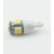 M-LINE žarnica LED 12V W5W-T10 5xSMD 5050, bela, par