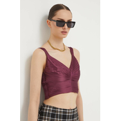 Top Abercrombie & Fitch ženski, vijolična barva