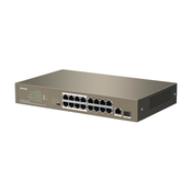 Stikalo (switch) 18 port 10/100 PoE Tenda TEF1118P-16-150W