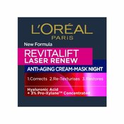 LOREAL PARIS Ženska nocna krema-maska protiv bora Revitalift Laser Renew 50 ml