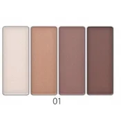 REVERS Paleta senčil za oči Revers Nude Matt s 4 odtenki 01 - mat nude 6 g