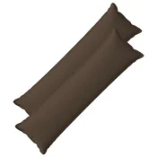 vidaXL Prevleka za blazino 2 pcs HOUTEN Taupe 40 x 145 cm Lažni lanu
