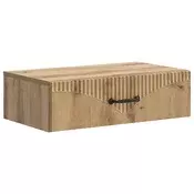 vidaXL Stenska stranska miza Artisan hrast 59 x 34,5 x 17 cm