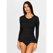 zd ZERO DEFECTS Spodnja majica Artemisa Long-sleeve Soy fiber črna