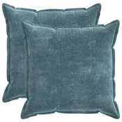 Vidaxl Prevleka za blazino 2 kos HOUTEN Modra 80 x 80 cm
