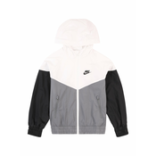 Nike Sportswear Prehodna jakna siva/črna/bela