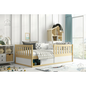 Otroška postelja Smart - 80x160 cm - bor/bela