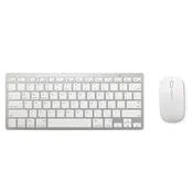 INF Bluetooth Komplet Tipkovnice in Miške - Brezžična Kombinacija za Tablice Silver, (5000116569)