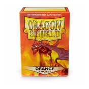 Dragon Shield 100 Standard Sleeves - Orange Matte