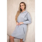 Dress with the inscription unlimited gray