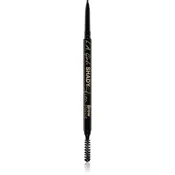 L.A. Girl Cosmetics Shady Slim samodejni svinčnik za obrvi s krtačko odtenek Blackest Brown 0.01 g