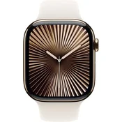 Apple Watch Series 10 46mm (GPS + Cellular) Titanium Gold Case with Sport band Starlight Zlatni