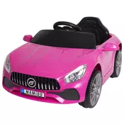 Električni avtomobilček Cabrio Fast Wing roza EVA kolesa