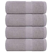 Vidaxl vidaXL Milne brisače 4 kosi sive 30 x 30 cm 360 g/m2 100 % bombaž