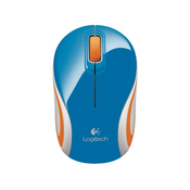 LOGITECH M187 brezžična optična mini modra miška