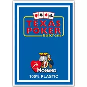 Plasticne poker karte Texas Poker - plava leda