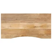 Vidaxl Mizna plošča ukrivljena 120x50x2,5 cm trden mangov les
