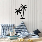 Wallity Zidna dekoracija Palm 2-436, 63x70 cm, 1.5 mm, Crna