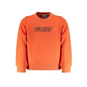 K-WAY ORANGE ZIPLESS SWEATSHIRT FOR CHILDREN