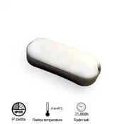 BBLINK LED SVETILJKA BL1 ELIPSA CRNA 12W 4000K IP54