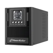 PowerWalker UPS On-Line napajalnik, 1000VA, 3x FR izhodi, USB/RS-232, LCD, Tower