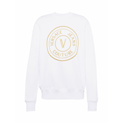 Versace Jeans Couture Sweater majica 76UP306, zlatna / bijela