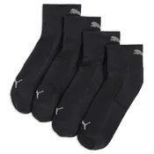 PUMA Running Quarter Socks Unisex (2-Pack), Women, Black, 43-46