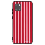 Silikonski črni ovitek za Samsung Galaxy Note 10 Lite N770F - Lines red