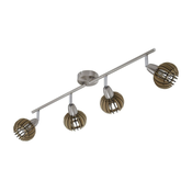 Briloner 2852-041 - Bodno svetlo RETRO 4xE14/5,5W/230V kaucukovac