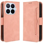 GS Preklopni ovitek za Xiaomi 17T Pro, reža za kartico, roza