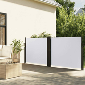 Uvlaciva bocna tenda 120 x 600 cm bijela