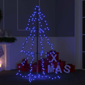 Vidaxl Novoletna jelka iz 160 LED lučk notranje/zunanja 78x120 cm