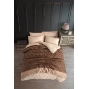 Aberto Design Set Double posteljine Creative, 200x220cm, Smeda