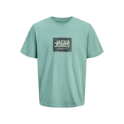 Jack & Jones Majica Jjrain Tee Ss Crew Neck 12288097 Turkizna Regular Fit