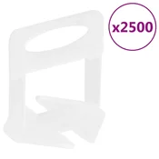 Vidaxl vidaXL Sponke za niveliranje ploščic, 2500 kosov, 2 mm