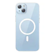 BASEUS Magnetska maska Baseus Crystal Series za iPhone 14 Plus + kaljeno staklo
